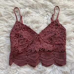 Size XS Lace Crop Top